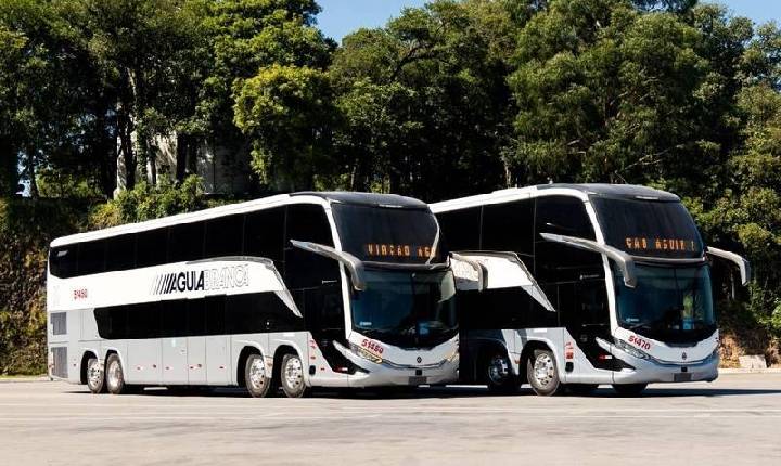 Águia Branca, em parceria com a Marcopolo, lança ônibus comemorativos que resgatam pinturas históricas