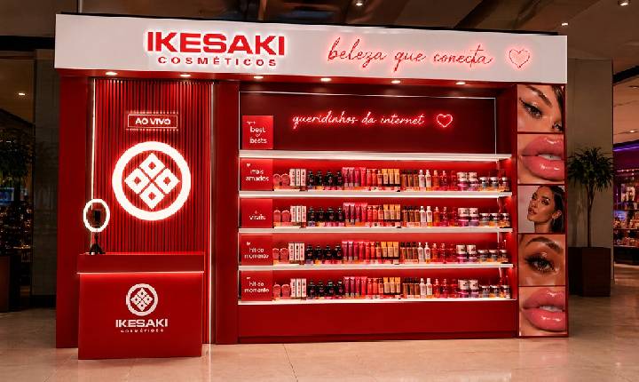 Ikesaki lança 1° hub live commerce de beleza em loja física