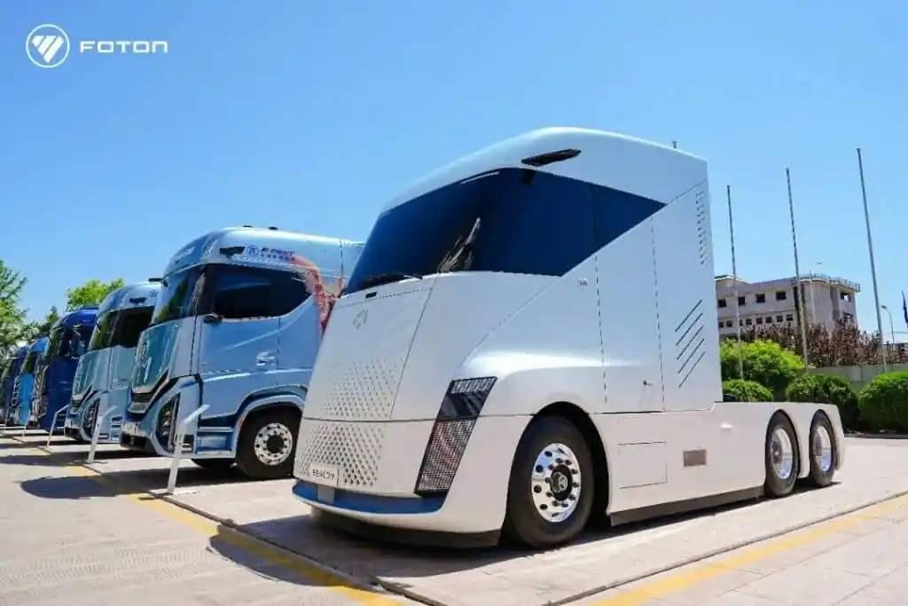 Foton apresenta caminhão futurista a hidrogênio na China