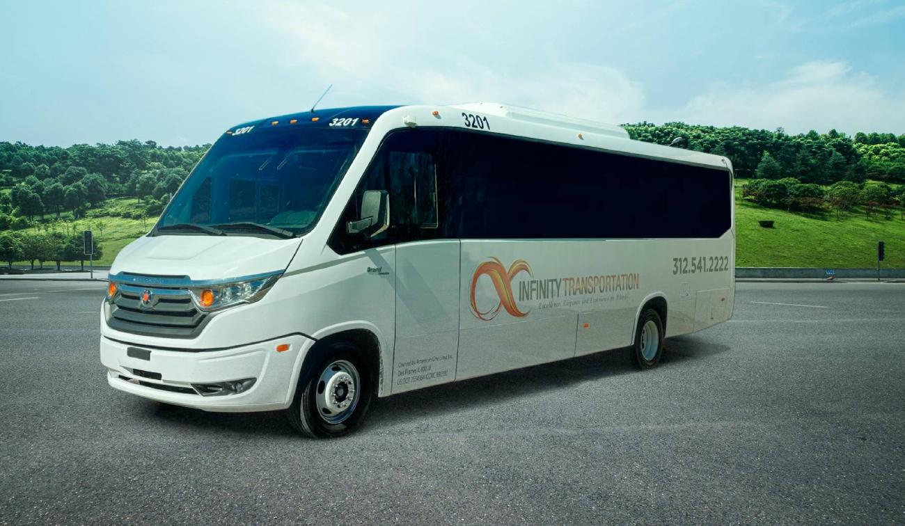 Marcopolo fornece 10 micro-ônibus Grand Executive para fretamento em Chicago