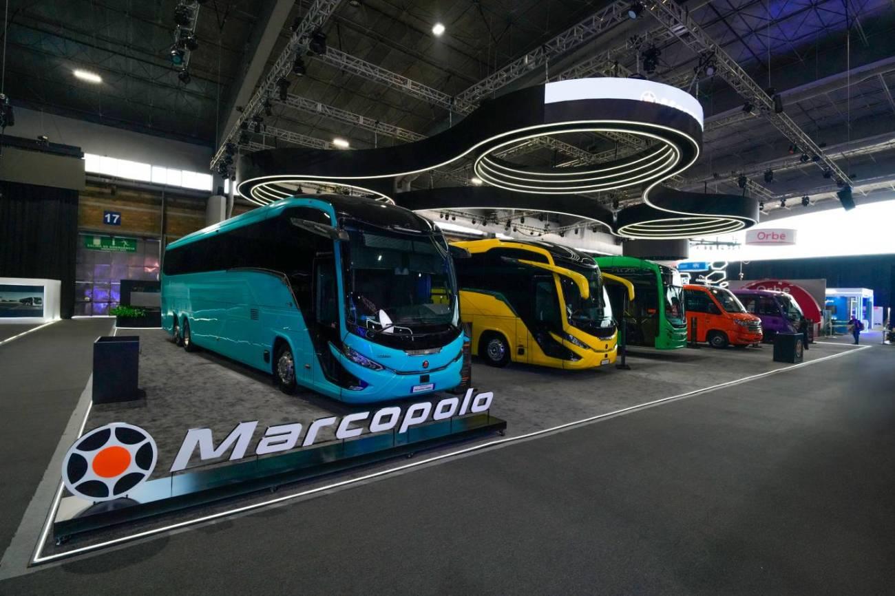 Marcopolo expõe no México seu portfólio dedicado a mobilidade sustentável