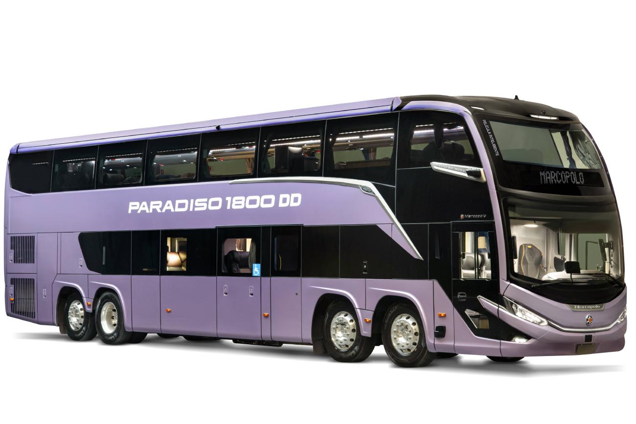 Marcopolo inova e apresenta conceito de película inteligente para vidros na Lat.Bus 2026