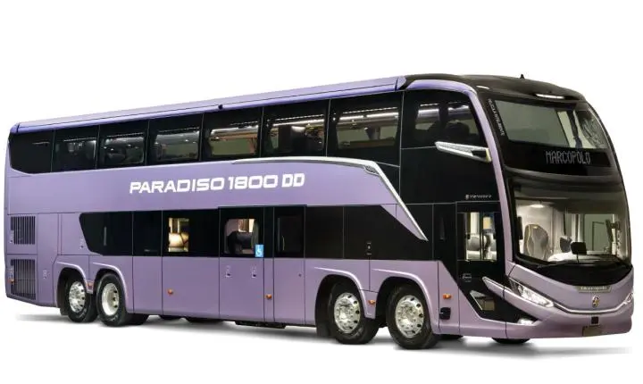Marcopolo inova e apresenta conceito de película inteligente para vidros na Lat.Bus 2026
